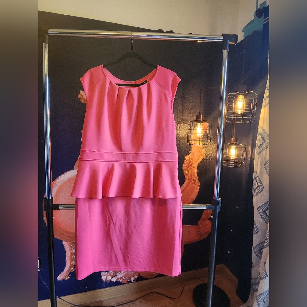 Pink perfume dress, size 18, Spence brand.
